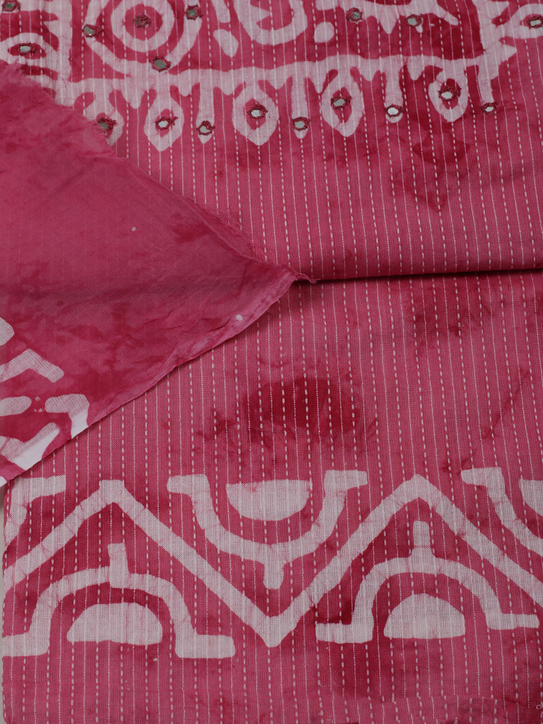 Printed Cotton Unstitched Kurta With Pant &amp; Dupatta
