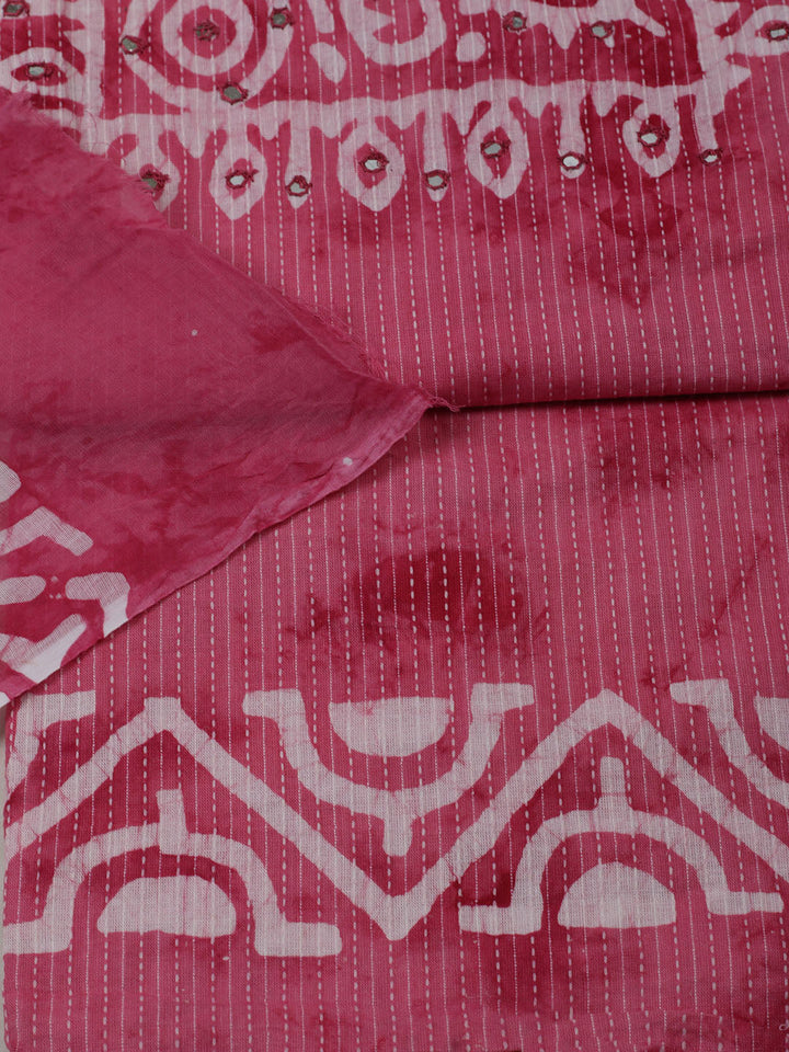 Printed Cotton Unstitched Kurta With Pant &amp; Dupatta