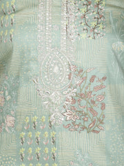 Schiffli Printed Cotton Unstitched Suit Piece With Dupatta