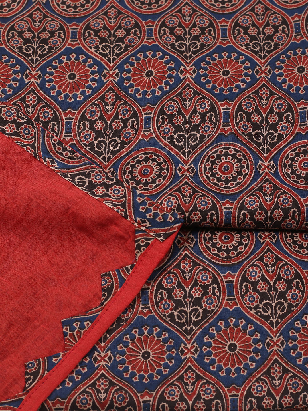Printed Cotton Unstitched Suit With Pant Dupatta