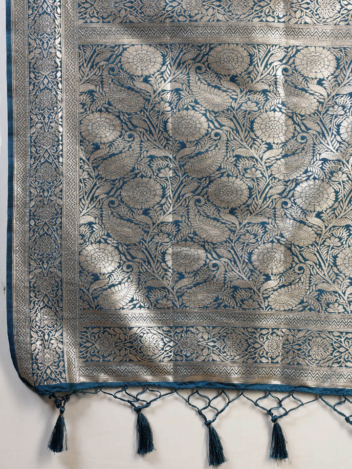 Zari Border Woven Art Silk Saree