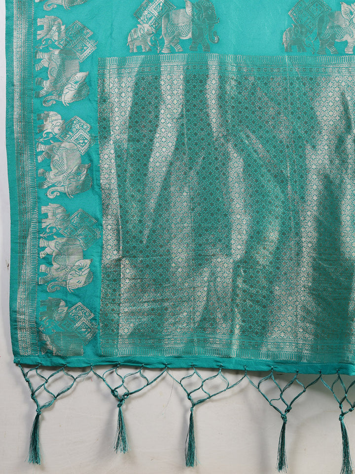 Embroidered Crepe Saree