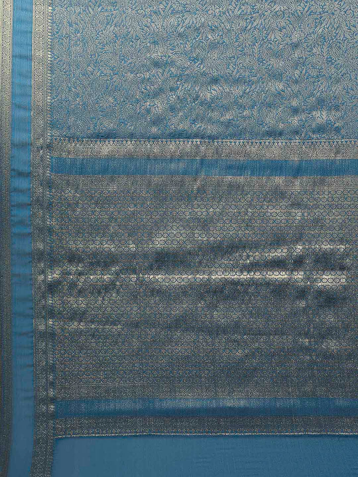 Plain Crepe Saree