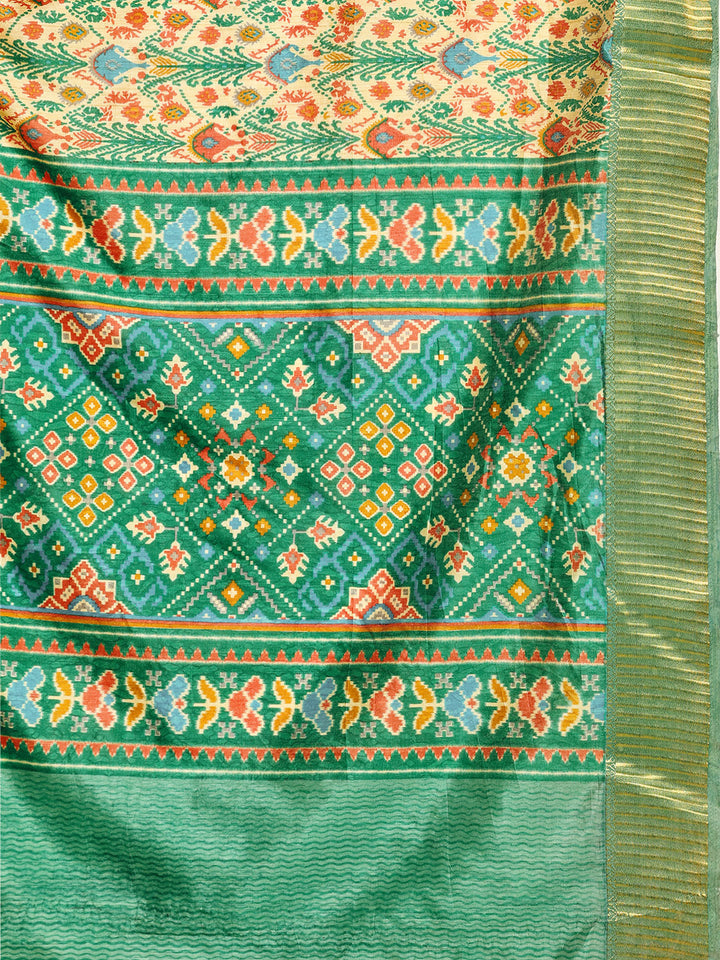 Digital Printed Art Silk Saree