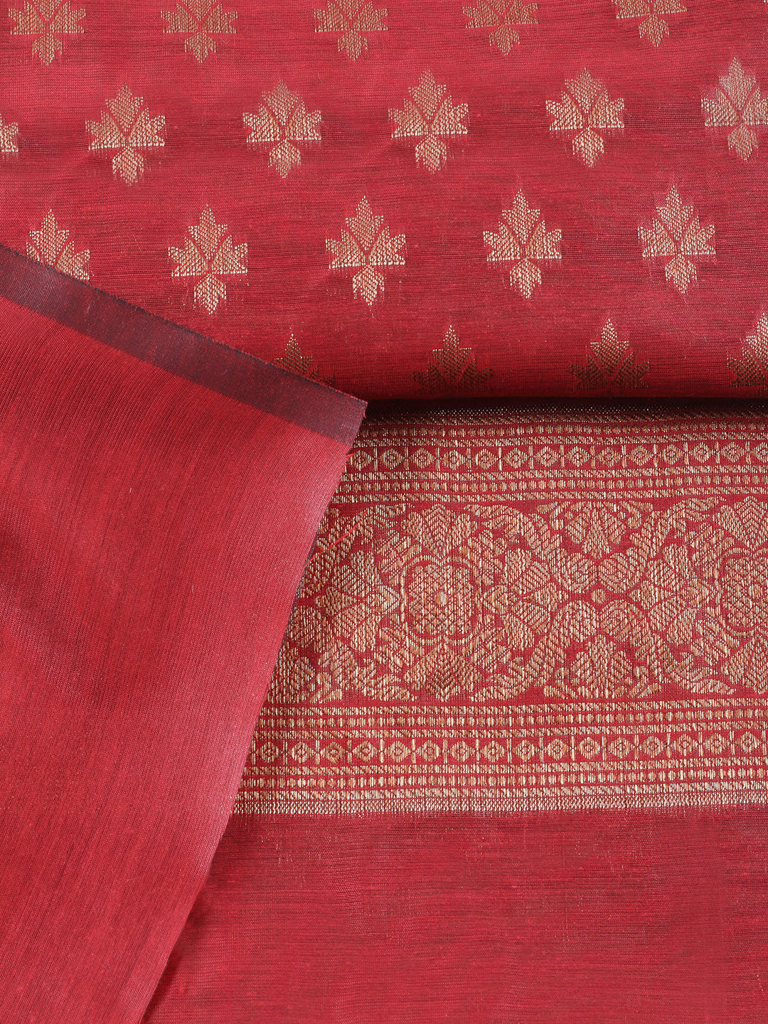 Banarasi Chanderi Unstitched Suit With Pant &amp; Dupatta
