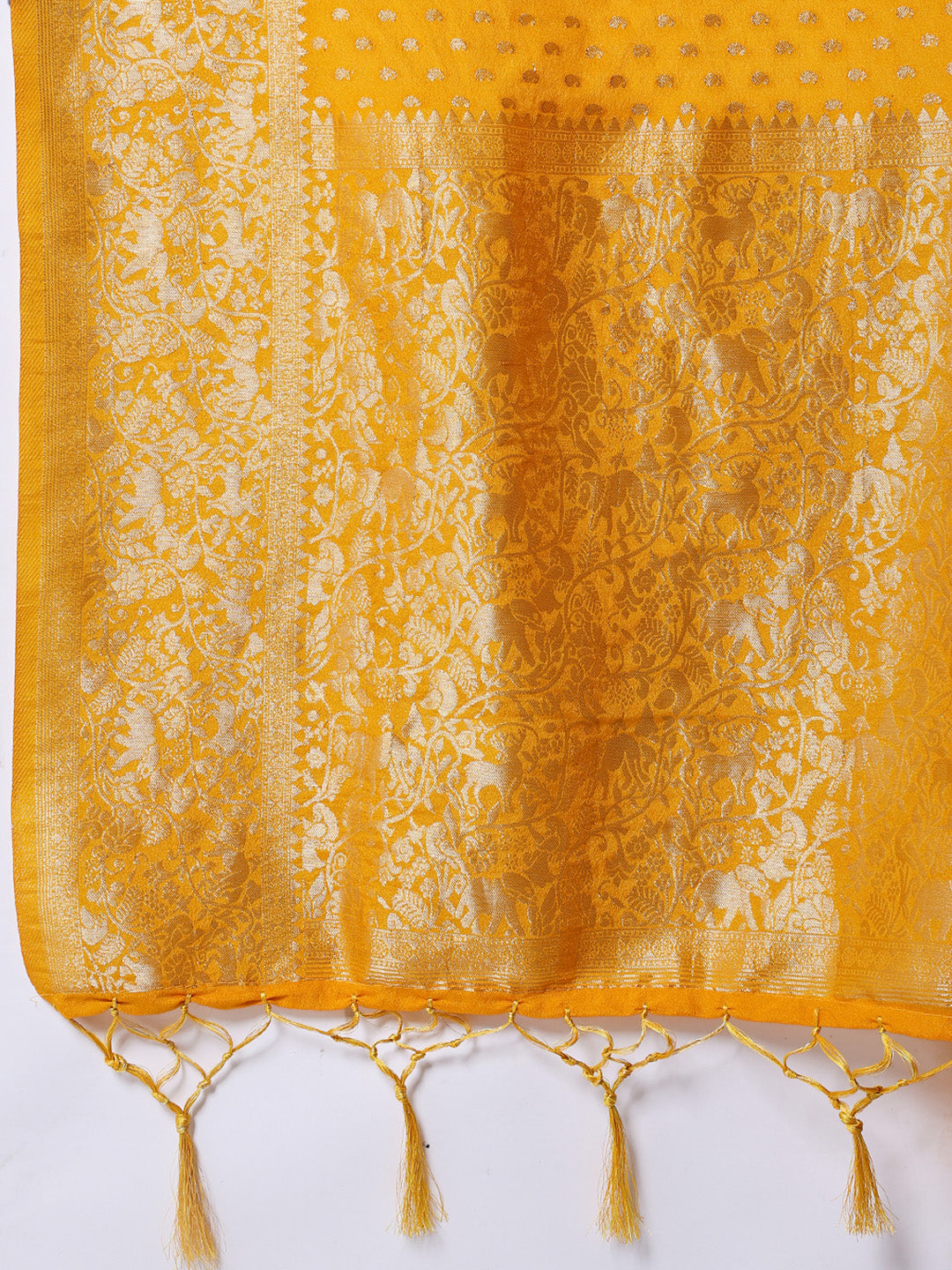 Zaari Jaal Crepe Saree