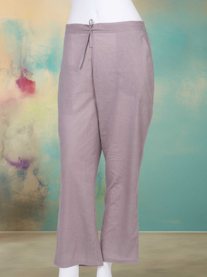 Embroidered Chanderi Kurta With Pants &amp; Dupatta