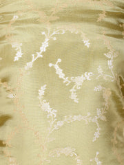 Floral Woven Chanderi Unstitched Suit Piece With Dupatta