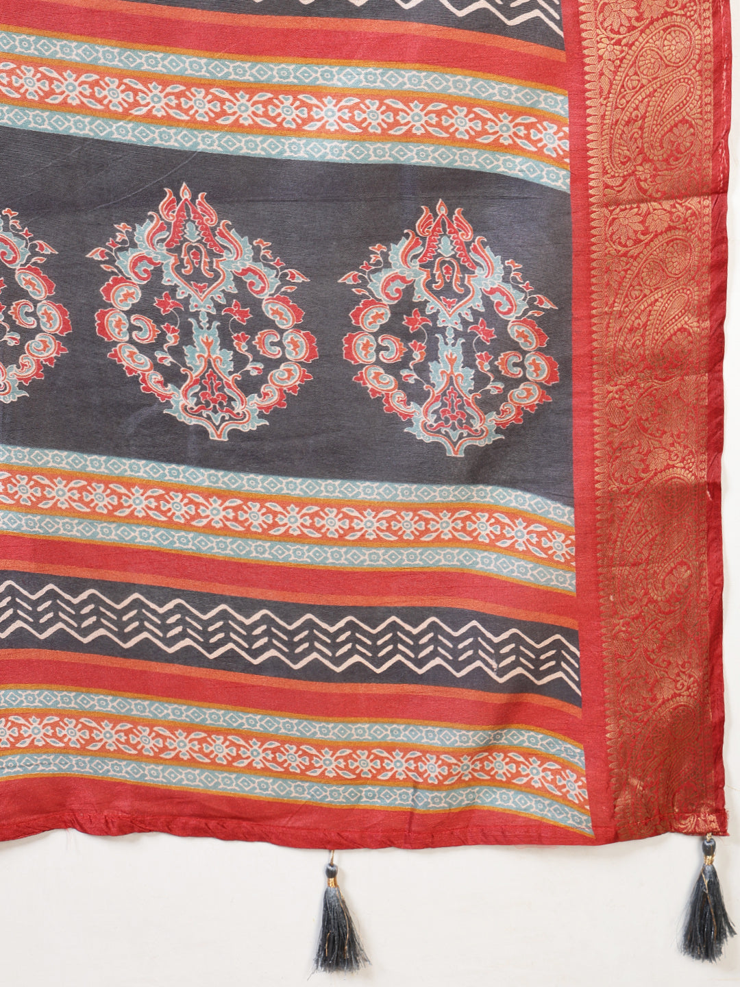 Printed Art-Tusser Saree