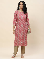 Embroidered Muslin Kurta