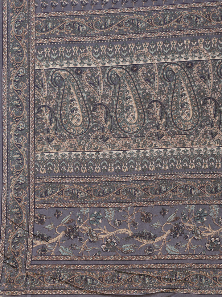 Digital Printed Crepe Saree