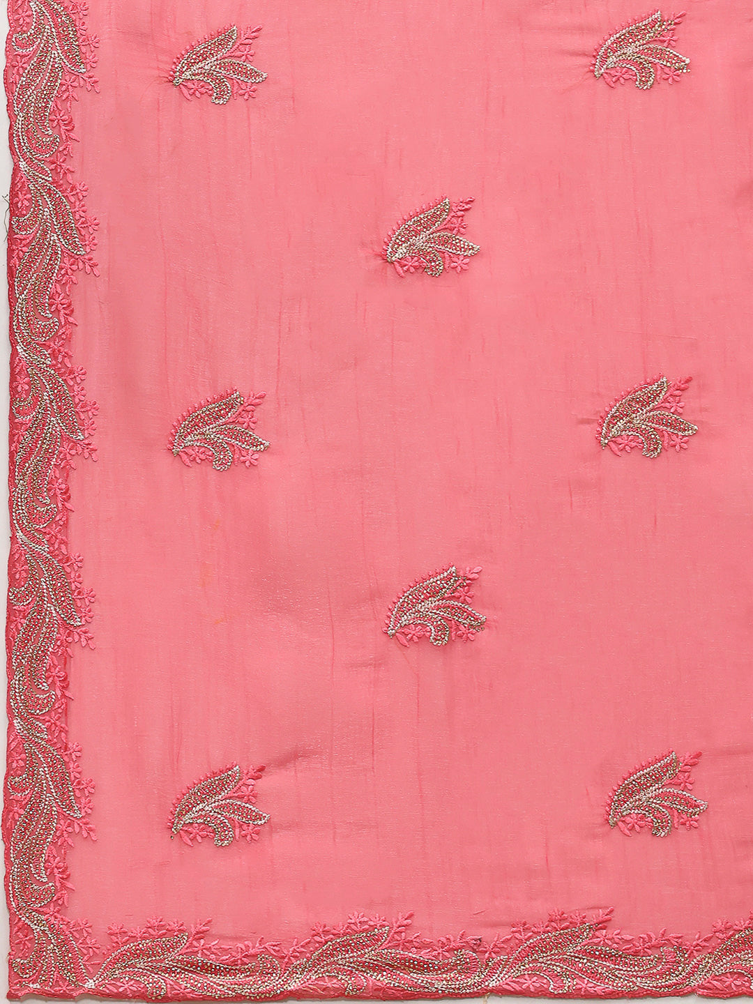 Embroidered Chiffon Saree
