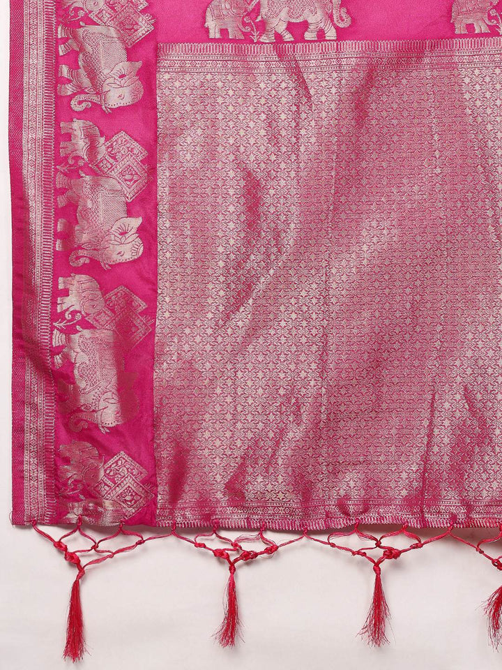 Plain Crepe Saree