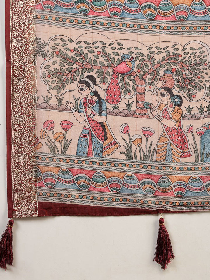 Printed Crepe Saree