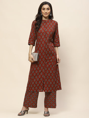 Printed Cotton Kurta Set