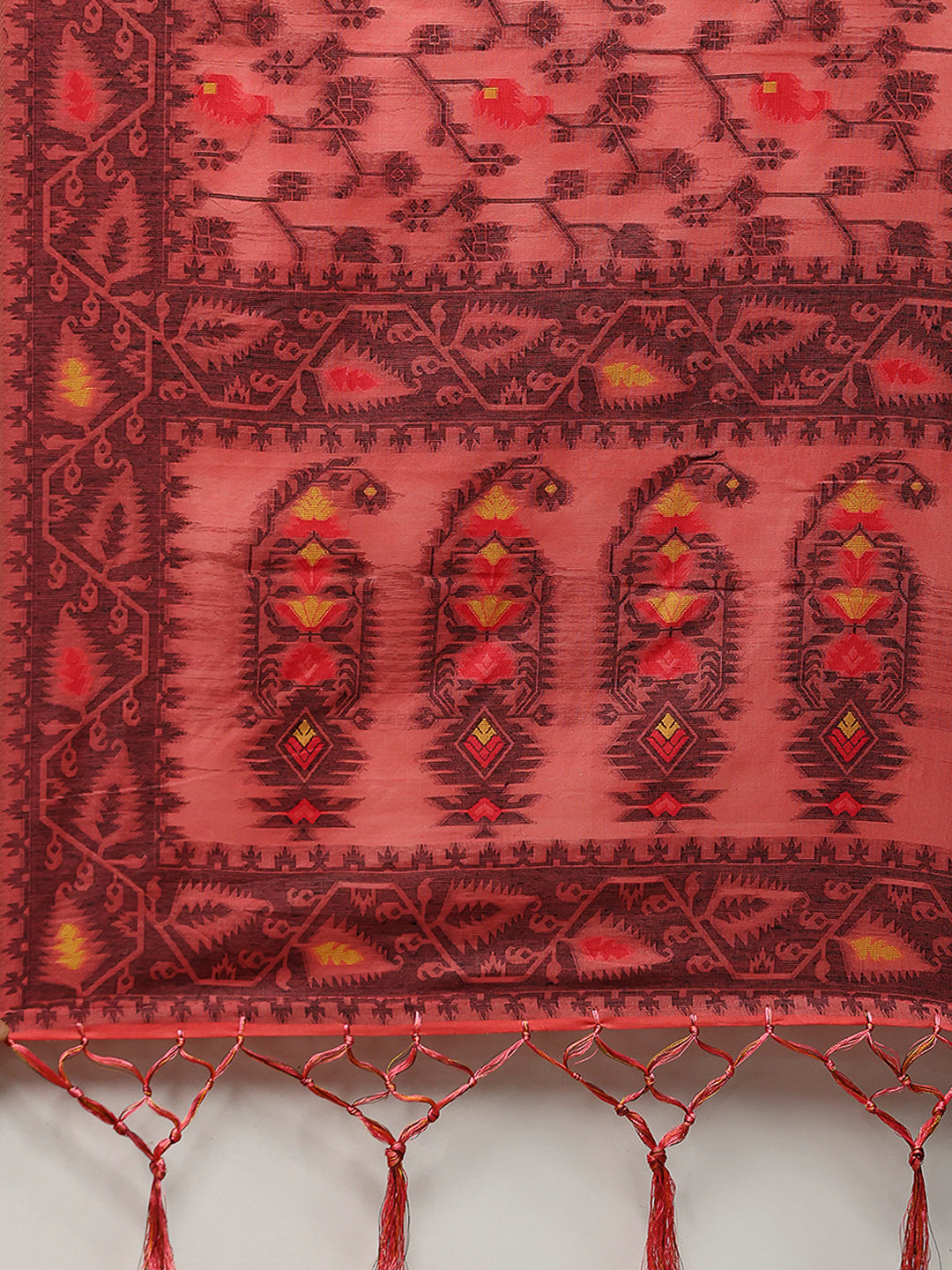 Resham Booti Woven Cotton Blend Saree