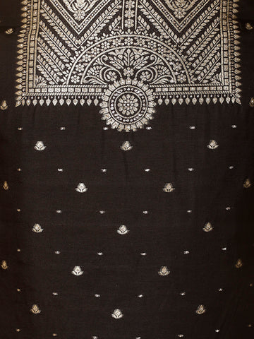 Woven Chanderi Unstitched Suit Piece With Dupatta