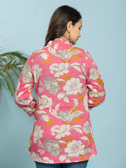 Printed Cotton Blend Short Kurti