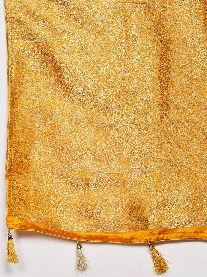 Woven Design Satin Saree