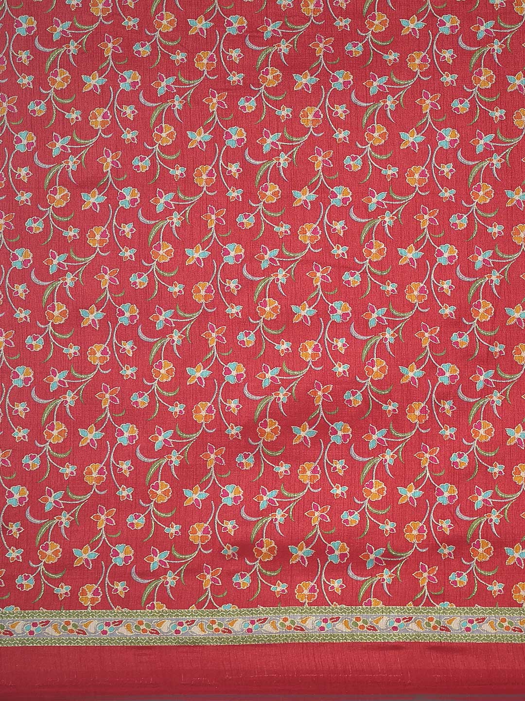 Digital Printed Art Silk Saree
