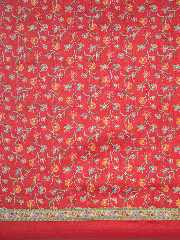 Digital Printed Art Silk Saree