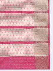 Zari Border Booti Woven Handloom Saree