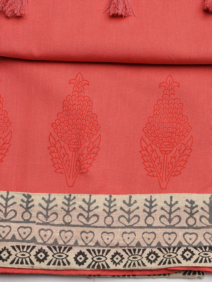 Neck Embroidered Cotton Blend Unstitched Suit With Dupatta