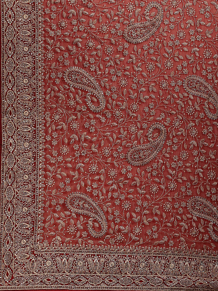 Embroidered Georgette Saree