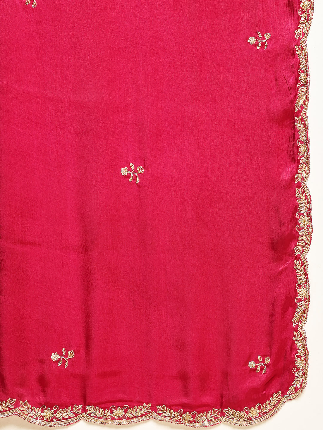 Stone Embroidery Chinnon Saree