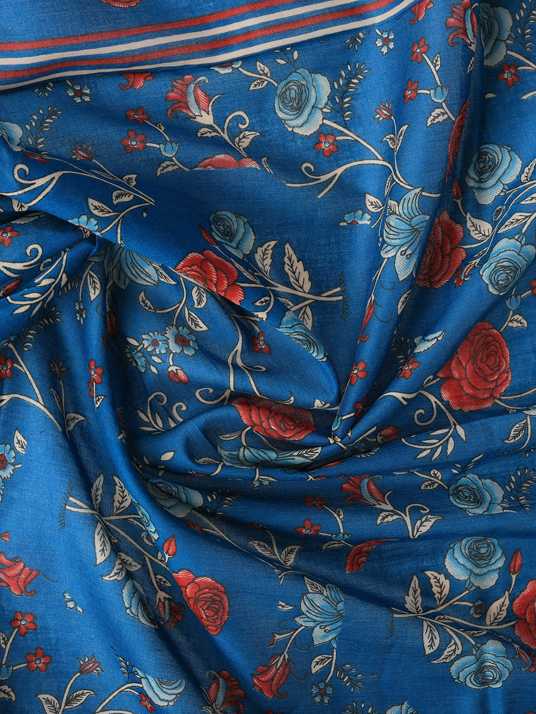 Printed Cotton Blend Kurta With Pant &amp; Dupatta