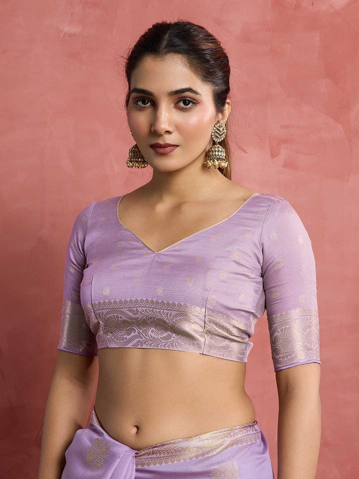 Woven Booti Art Silk Saree