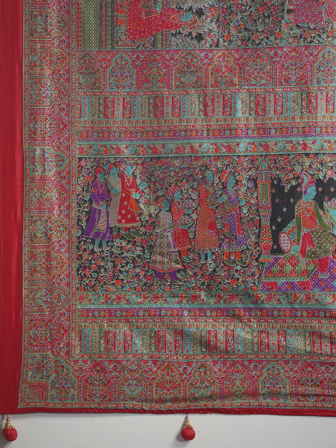Digital Printed Art Silk Saree