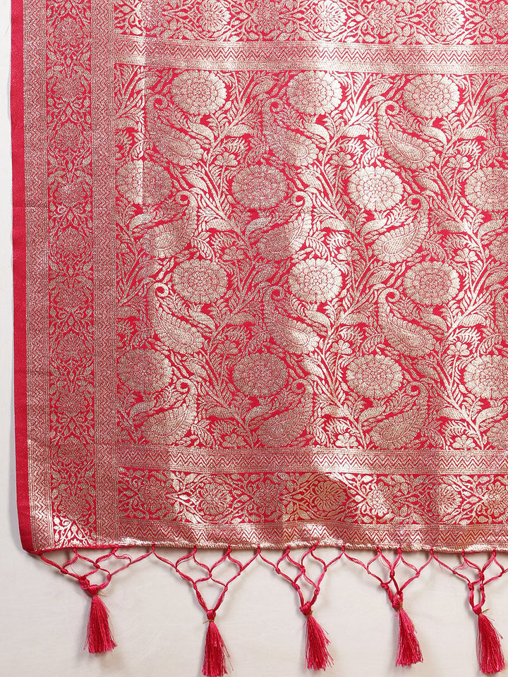 Zari Border Woven Art Silk Saree