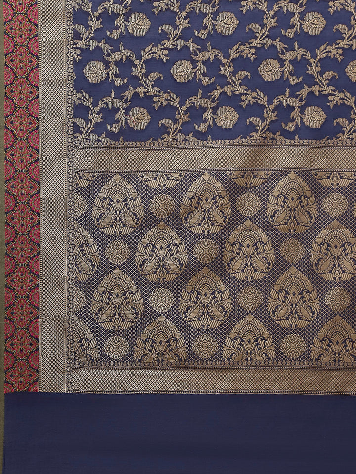Resham Woven Design Cotton Blend Woven Saree