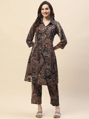 Paisley Printed Cotton Kurta Set