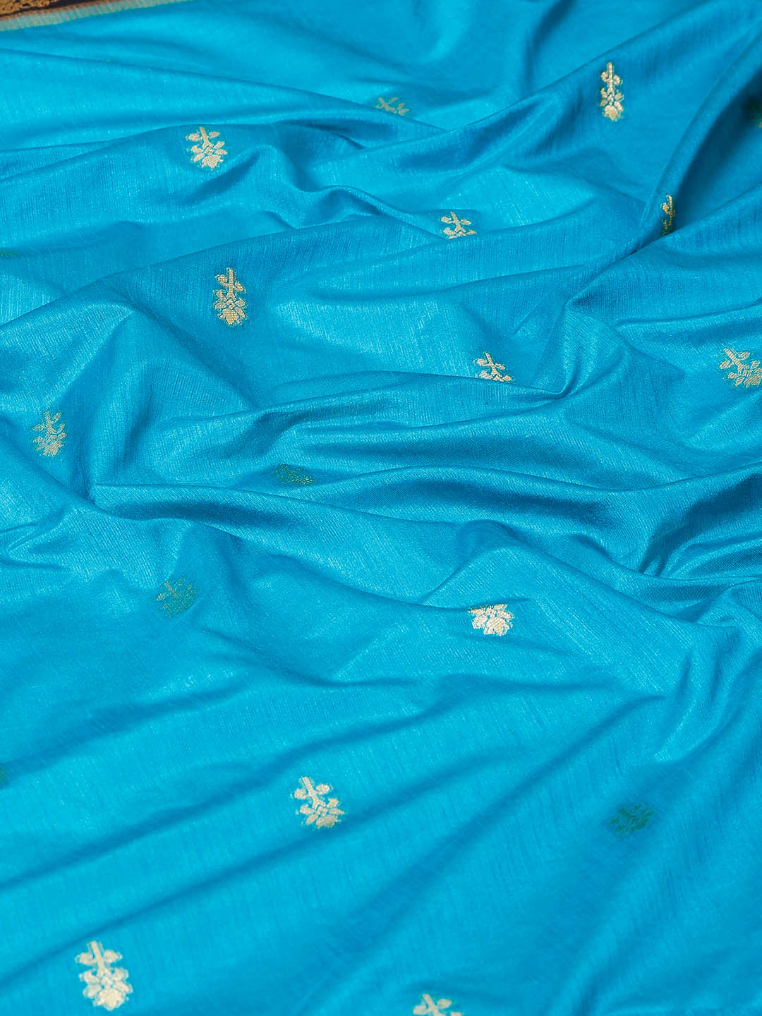 Zari Border Booti Handloom Woven Saree