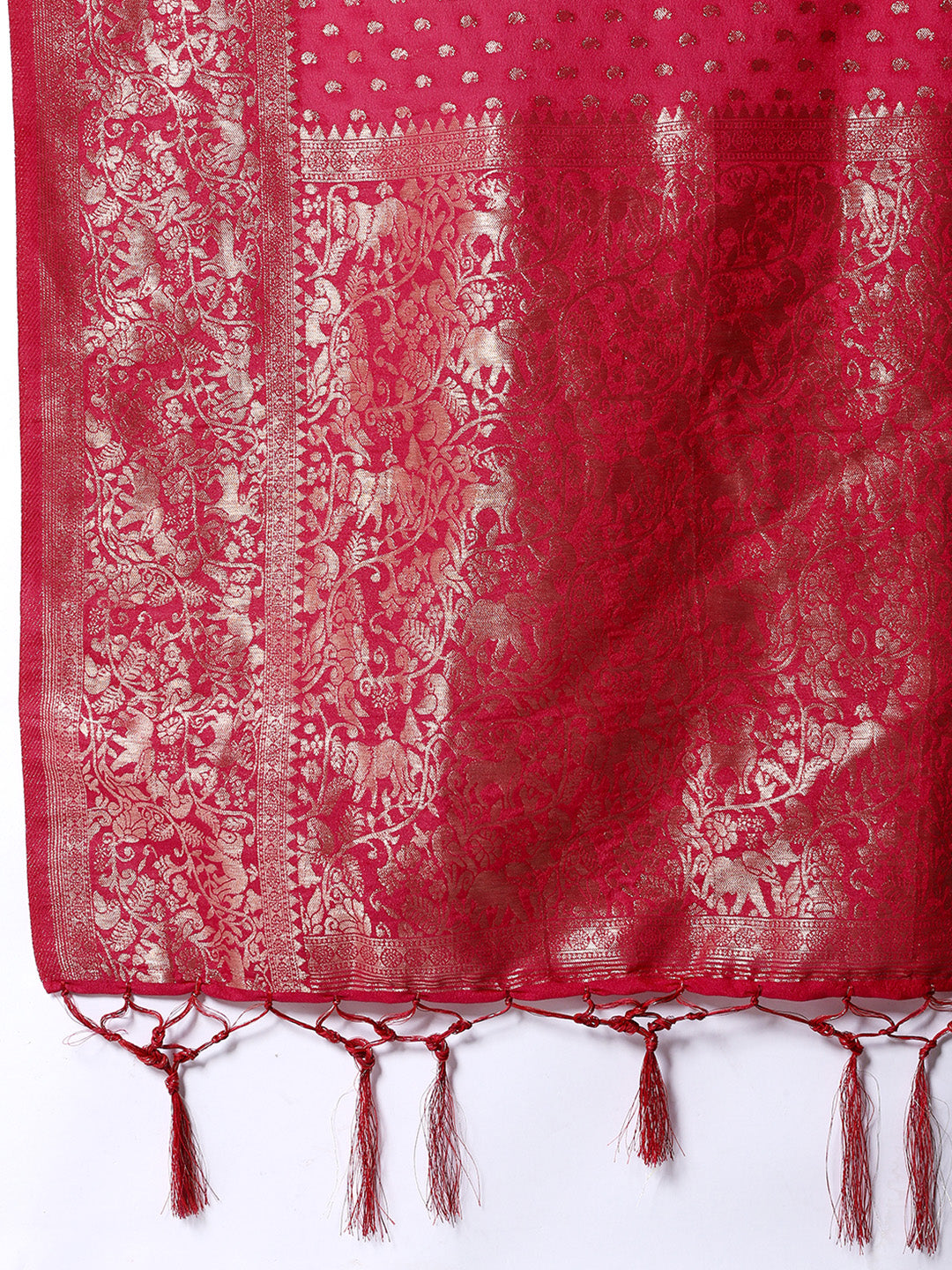 Zaari Jaal Crepe Saree