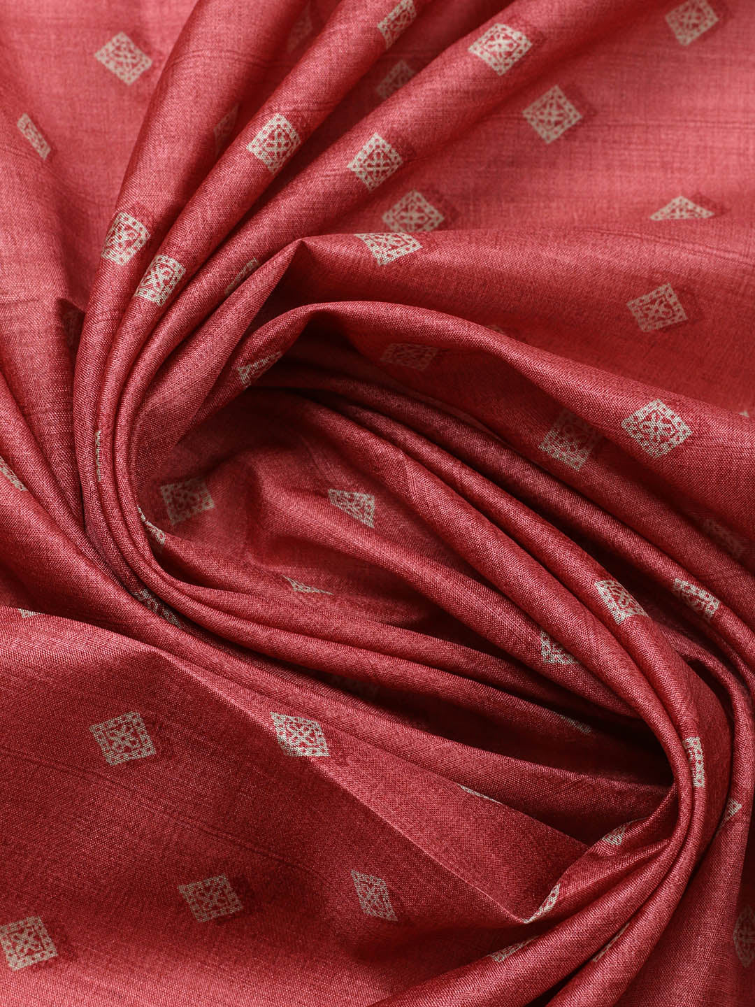 Printed Tussar Unstitched Suit With Pant &amp; Dupatta