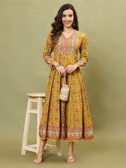 Floral Printed Cotton Kurta