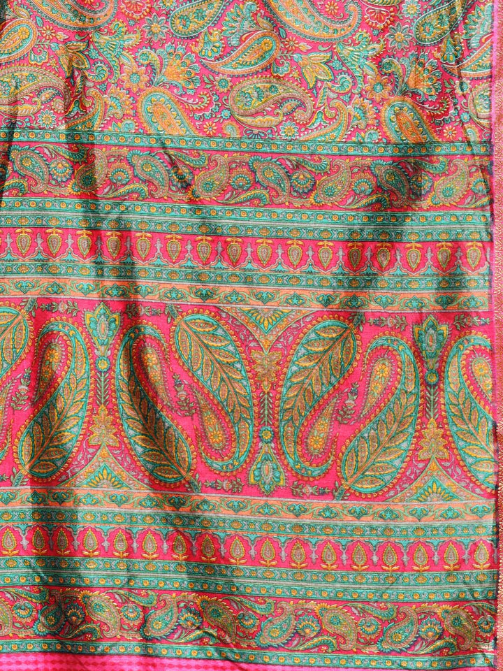 Paisley Printed Art Silk Saree