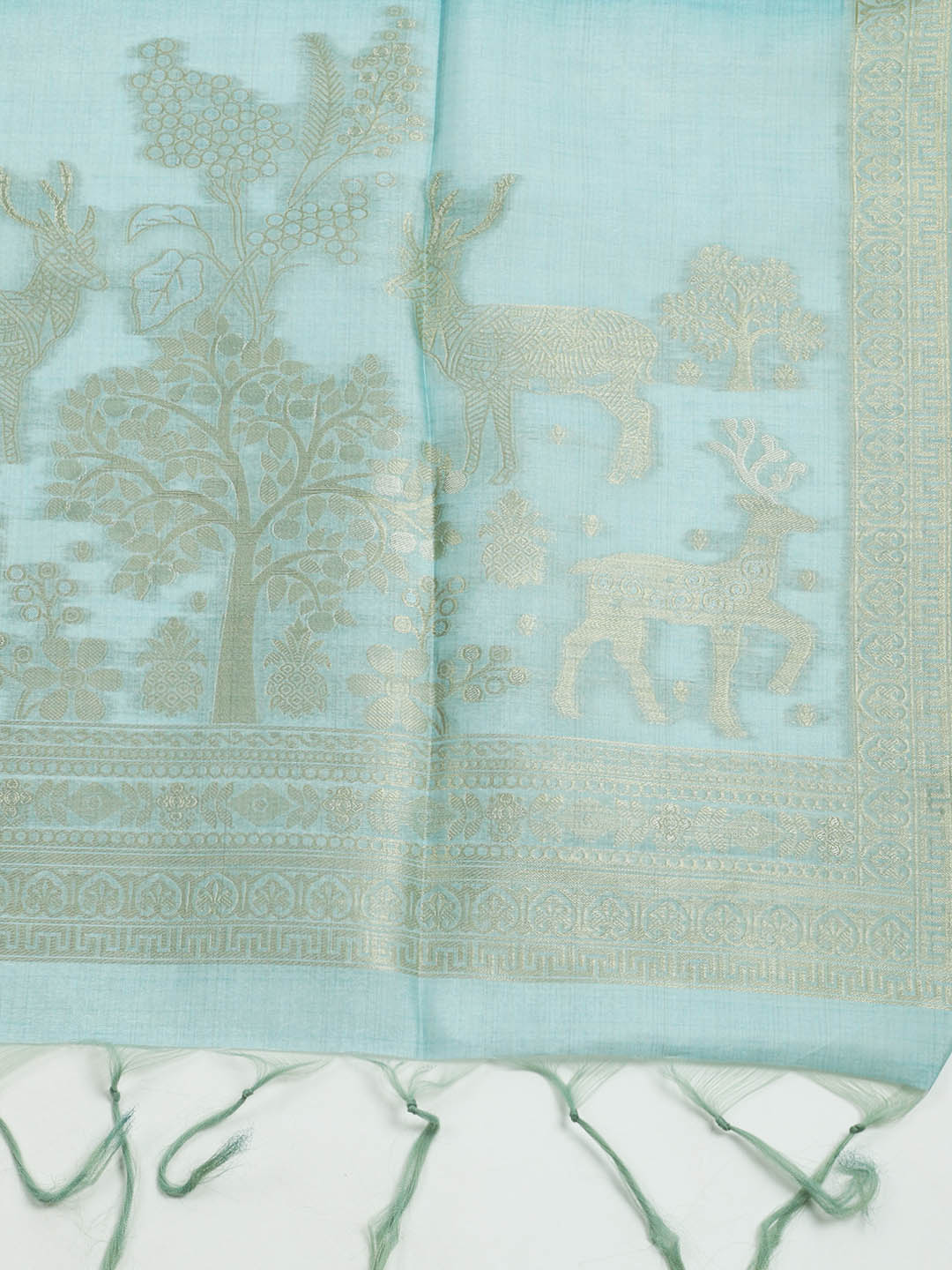 Printed Tussar Saree