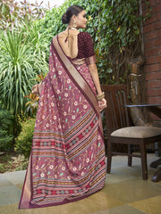 Digital Printed Art Silk Saree