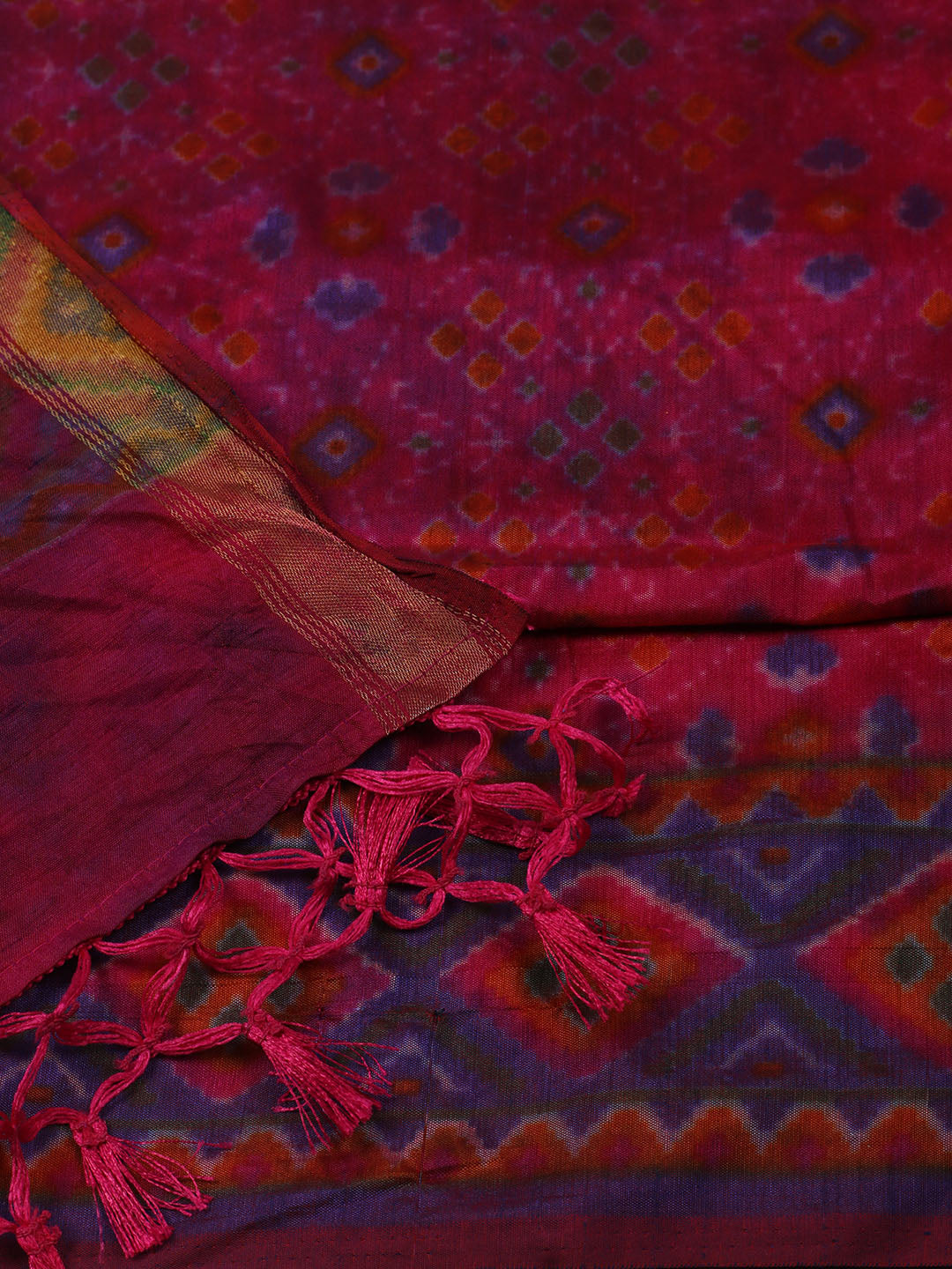 Woven Design Art Silk Unstitched Suit With Pant Dupatta