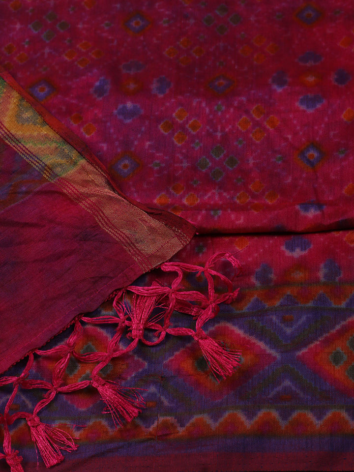 Woven Design Art Silk Unstitched Suit With Pant Dupatta