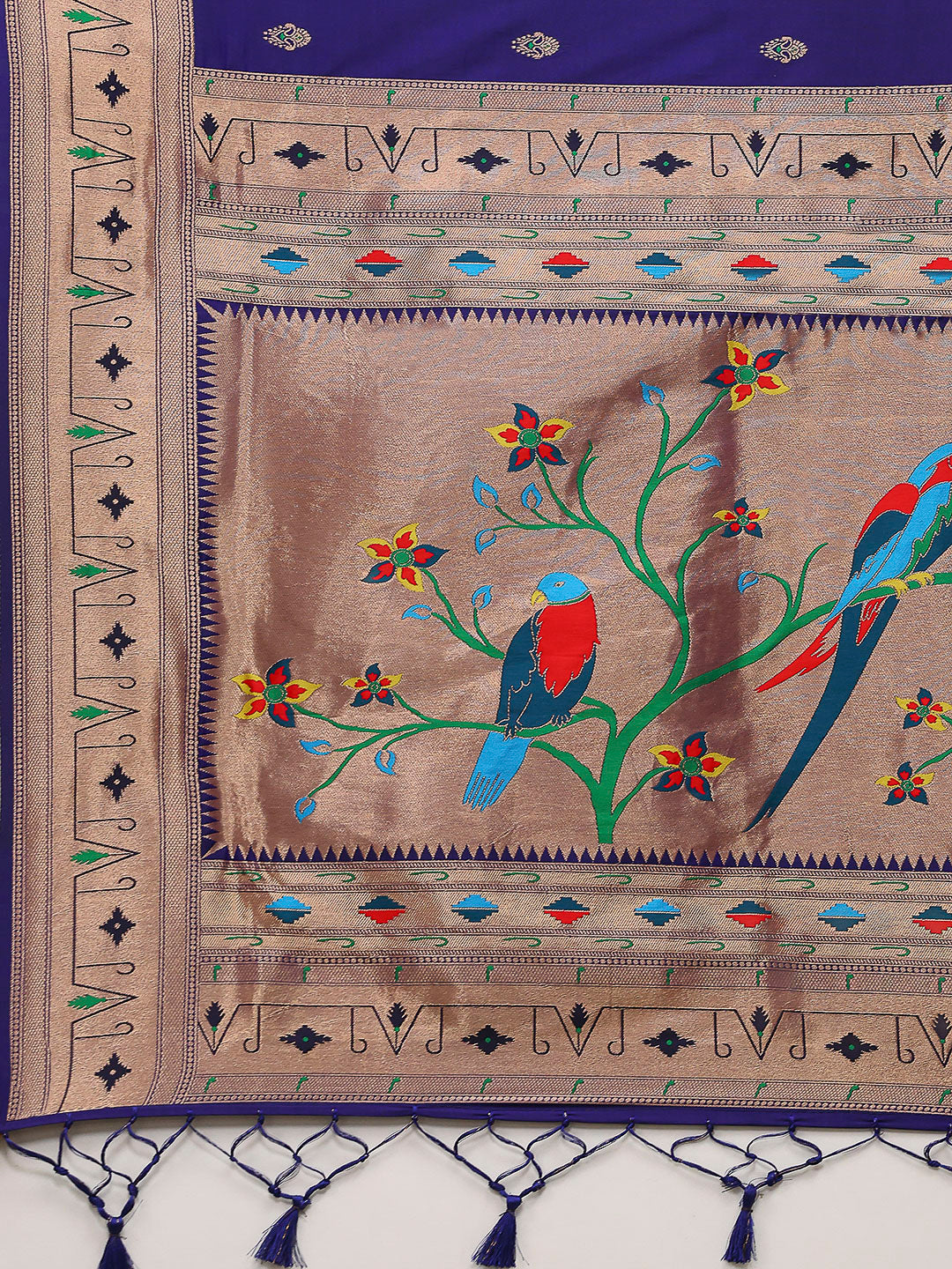 Embroidered Cotton Blend Saree