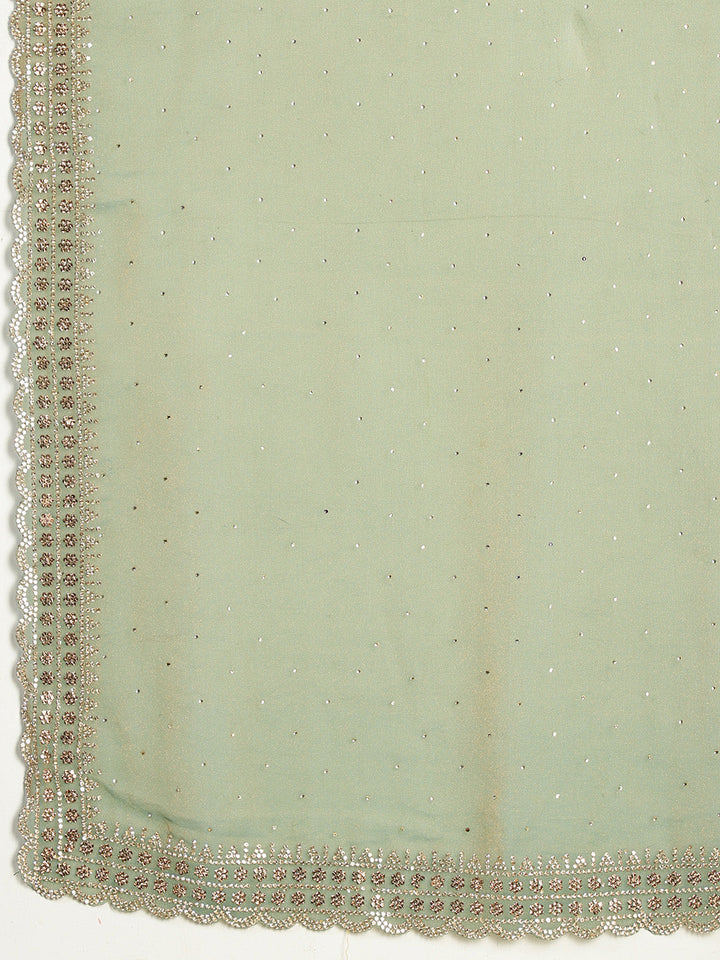 Sequence Work Georgette Saree