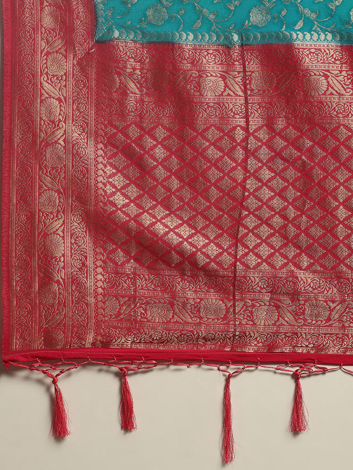Plain Crepe Saree