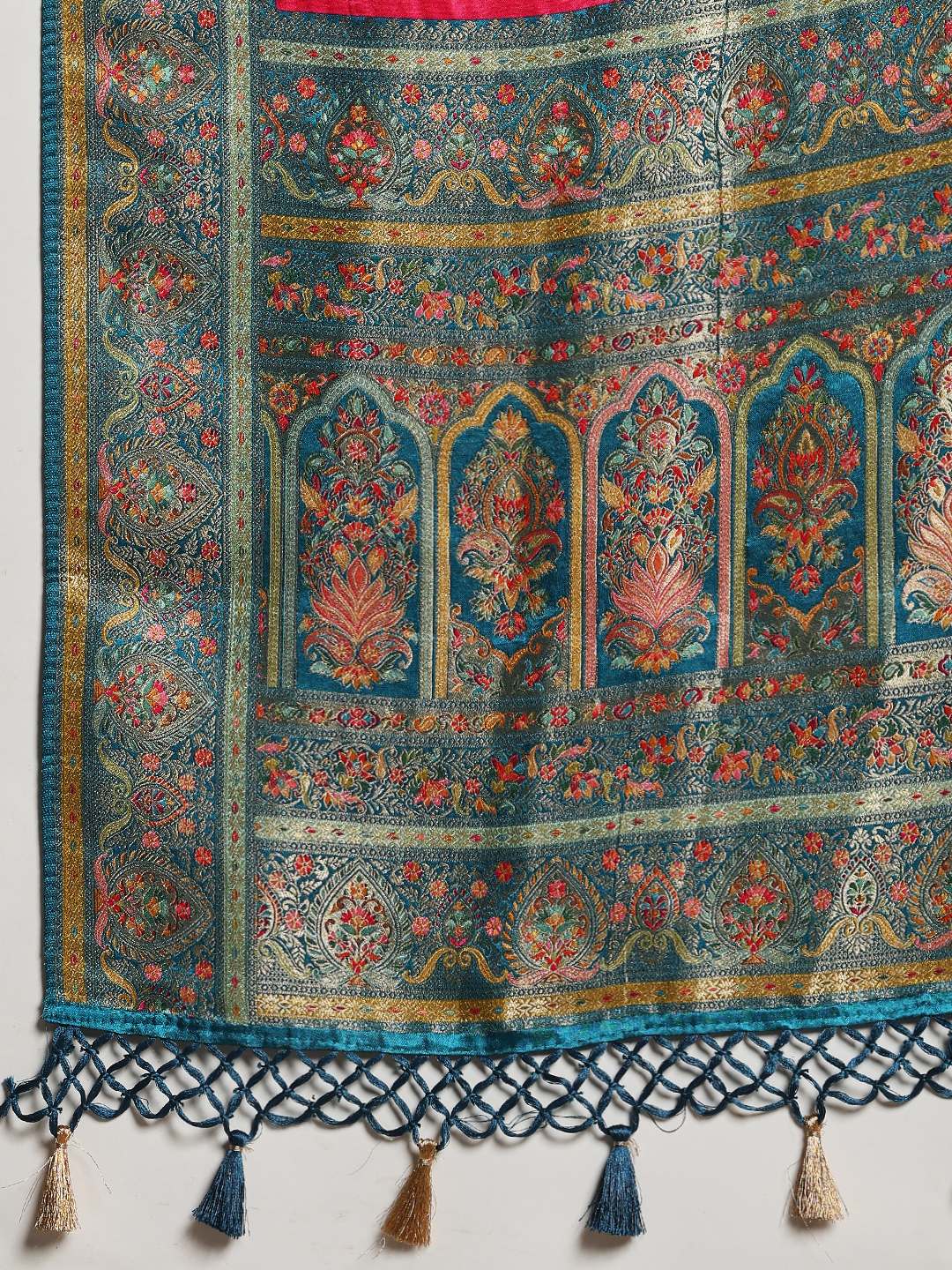 Woven Design Satin Saree