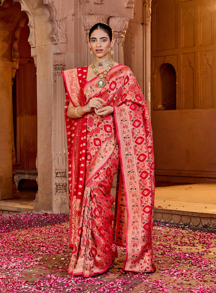 Rani Georgette Plain Saree