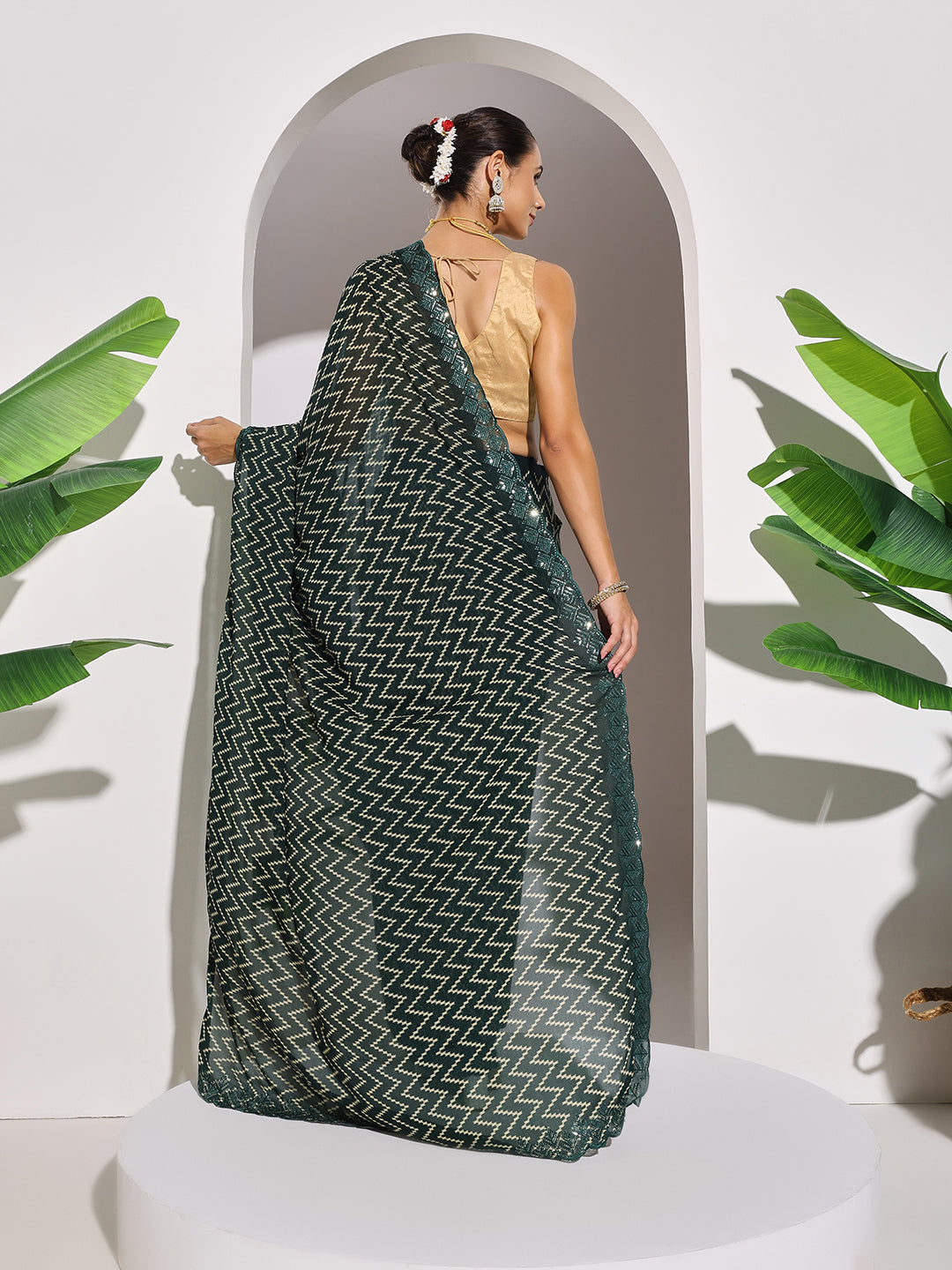 Printed Georgette Saree